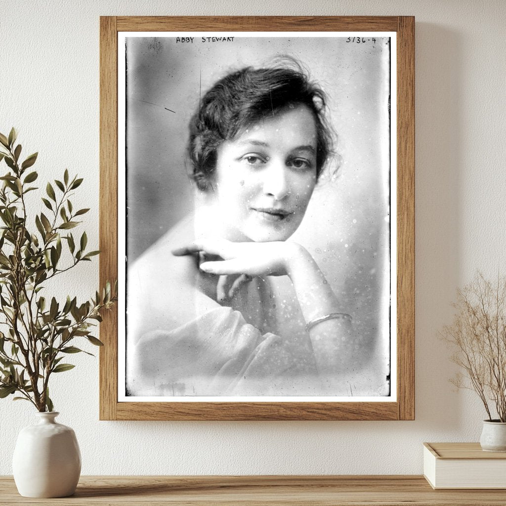 Historic Abby Stewart Print, Vintage Art