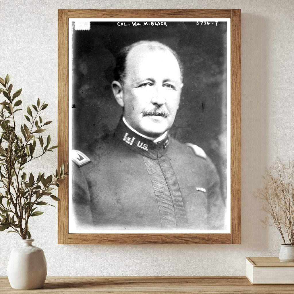 Historic Col. Wm. M. Black Print, Vintage Art