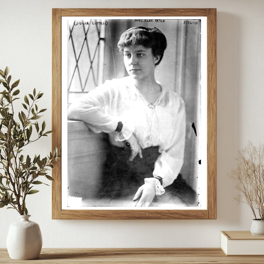 Historic Julia Littell (Mrs. Alex Patch) Print, Vintage Art