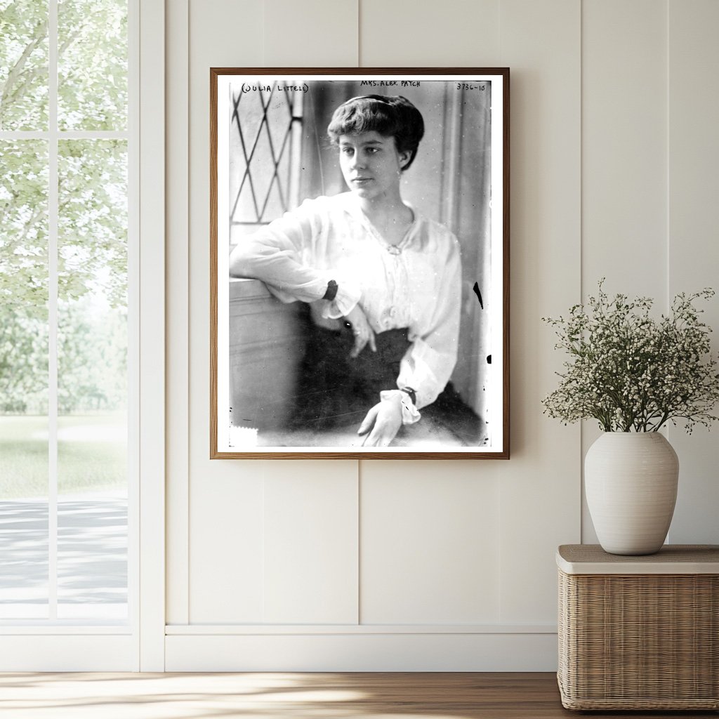 Historic Julia Littell (Mrs. Alex Patch) Print, Vintage Art