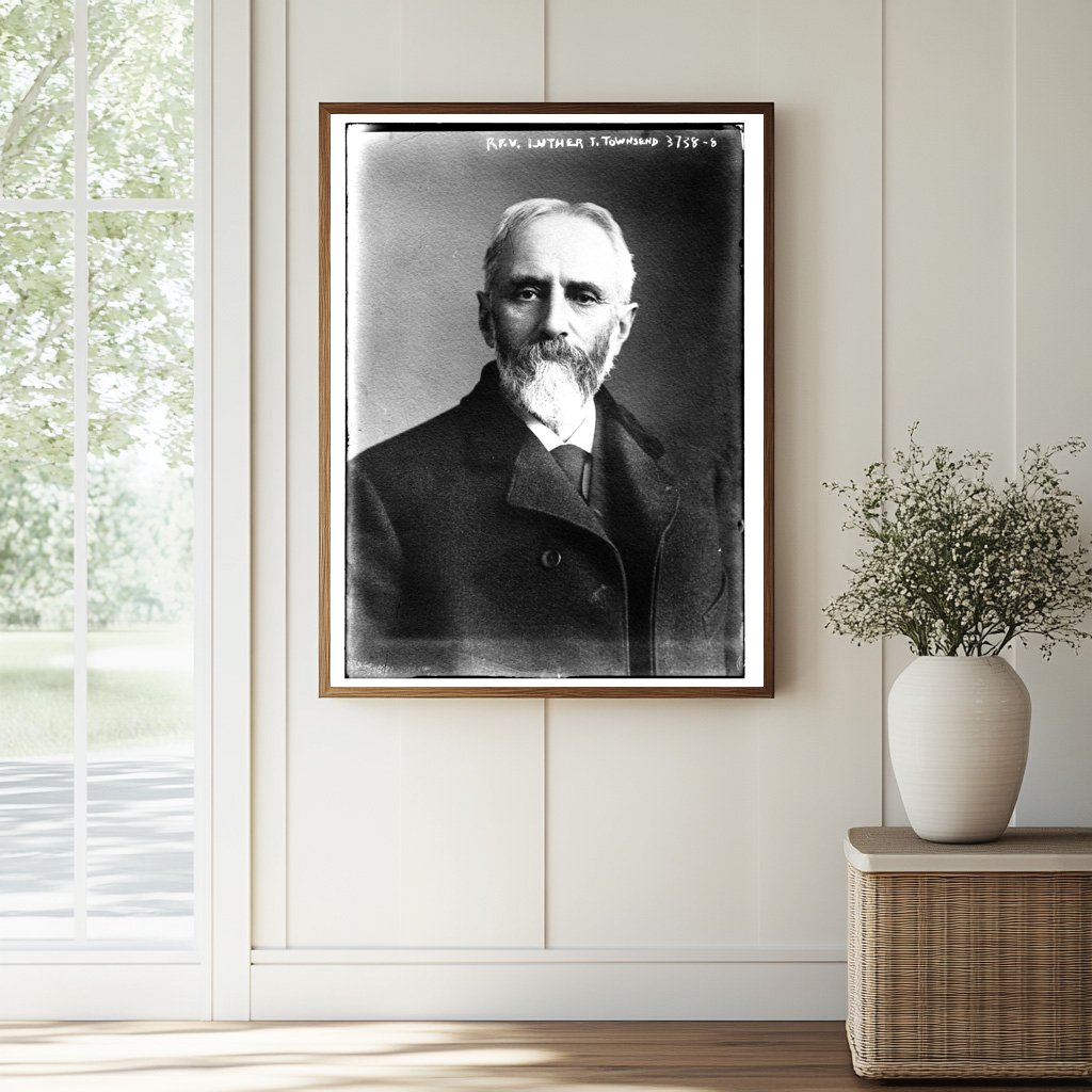 Historic Rev. Luther T. Townsend Print, Vintage Art