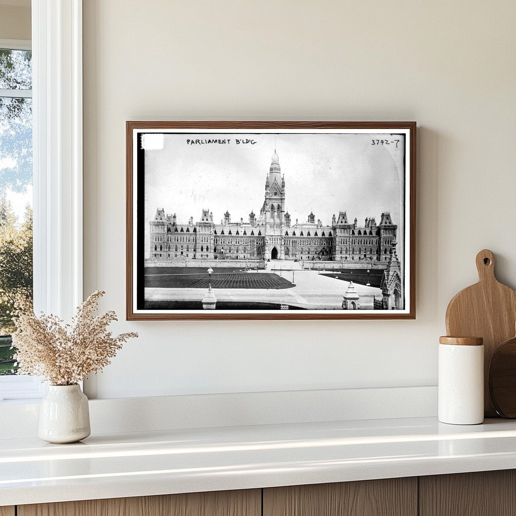 1916 Stunning Gothic Revival Parliament Building, Ottawa