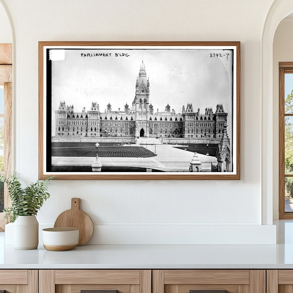 1916 Stunning Gothic Revival Parliament Building, Ottawa