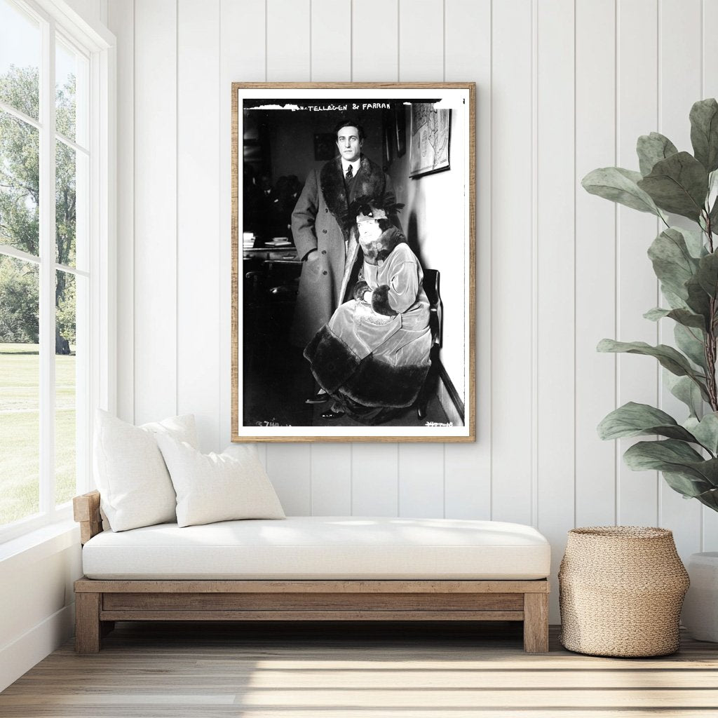 1920s Cinema Icons Lou Tellegen & Farrar Portrait