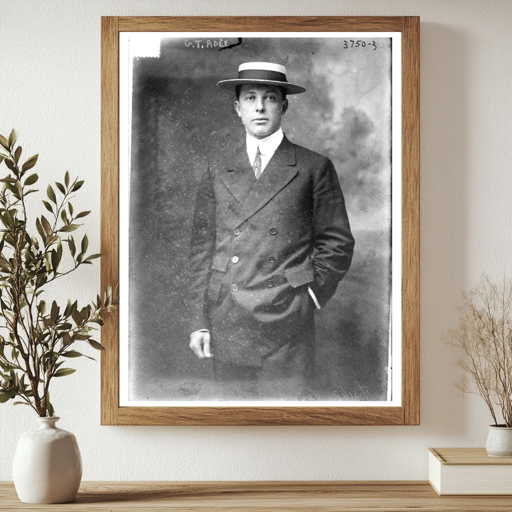 Historic G.T. Adee Print, Vintage Art