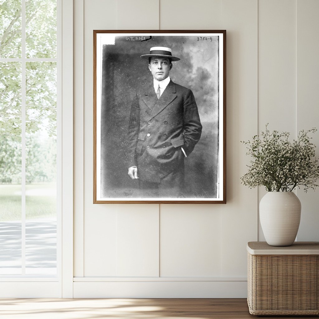 Historic G.T. Adee Print, Vintage Art