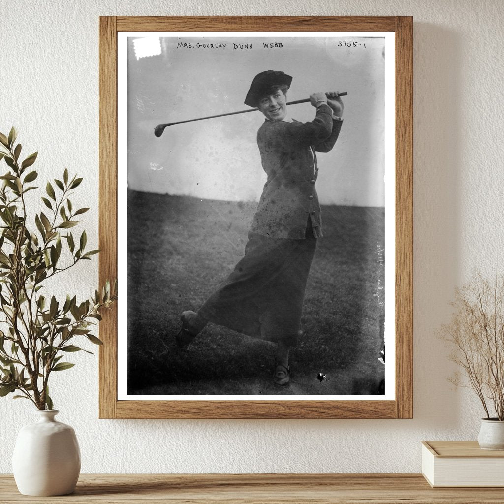 Historic Mrs. Gourlay Dunn Webb Print, Vintage Art