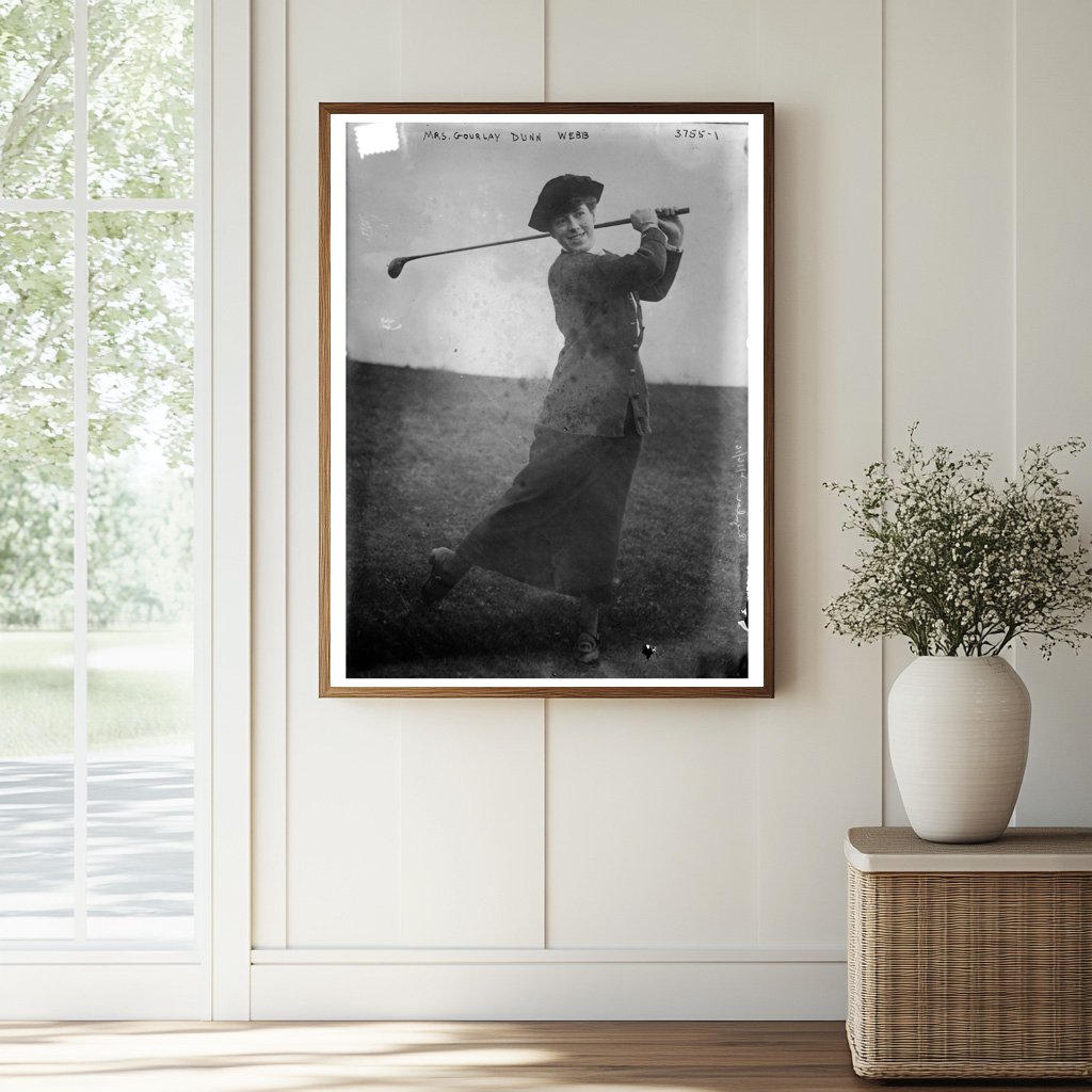 Historic Mrs. Gourlay Dunn Webb Print, Vintage Art