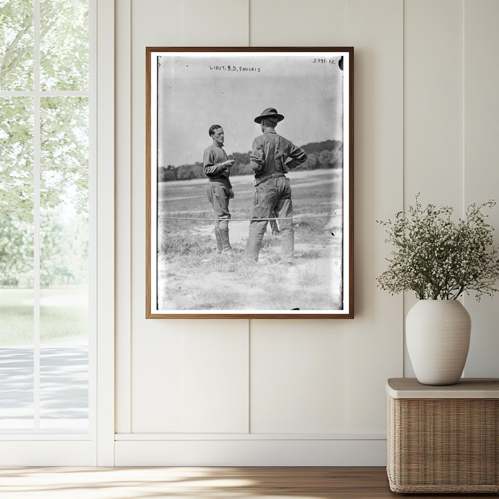 Historic Lieut. B.D. Foulois Print, Vintage Art