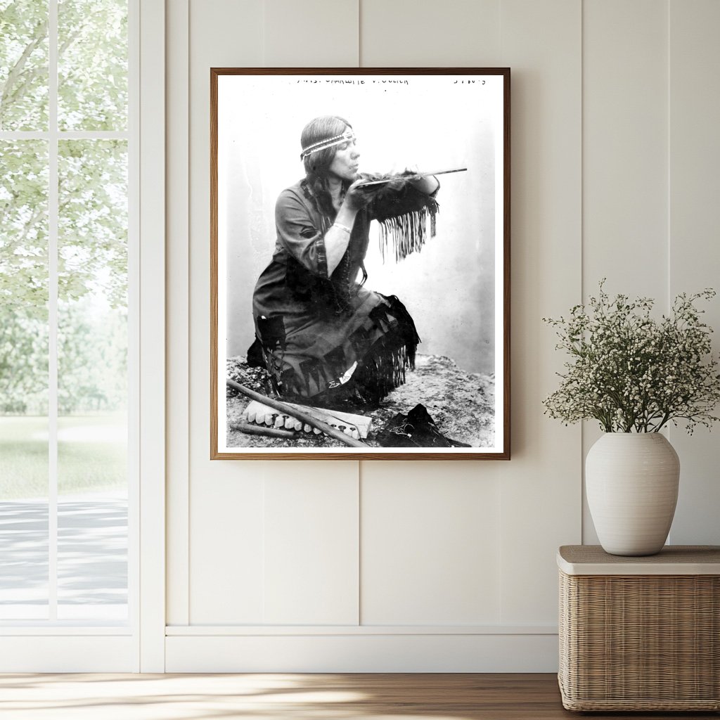Historic Mrs. Charlotte V. Gulick Print, Vintage Art