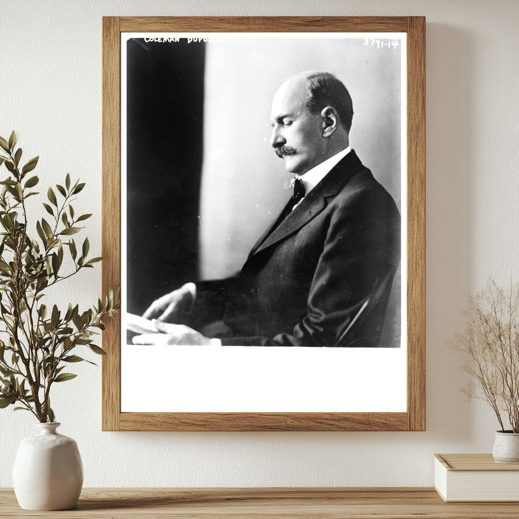 Historic Coleman Dupont Print, Vintage Art