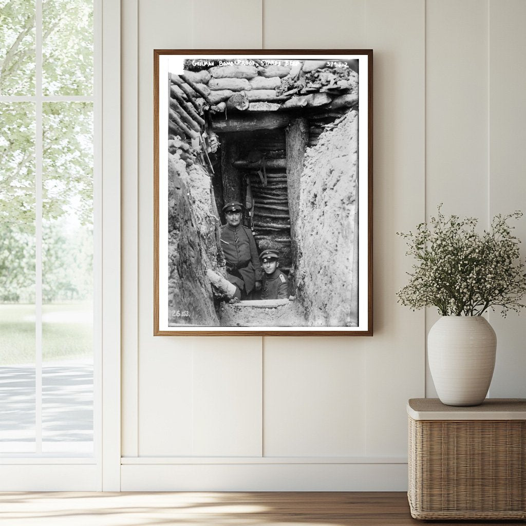 Historic German Bomb-proof shelter, 5 yards deep Print, Vintage Art