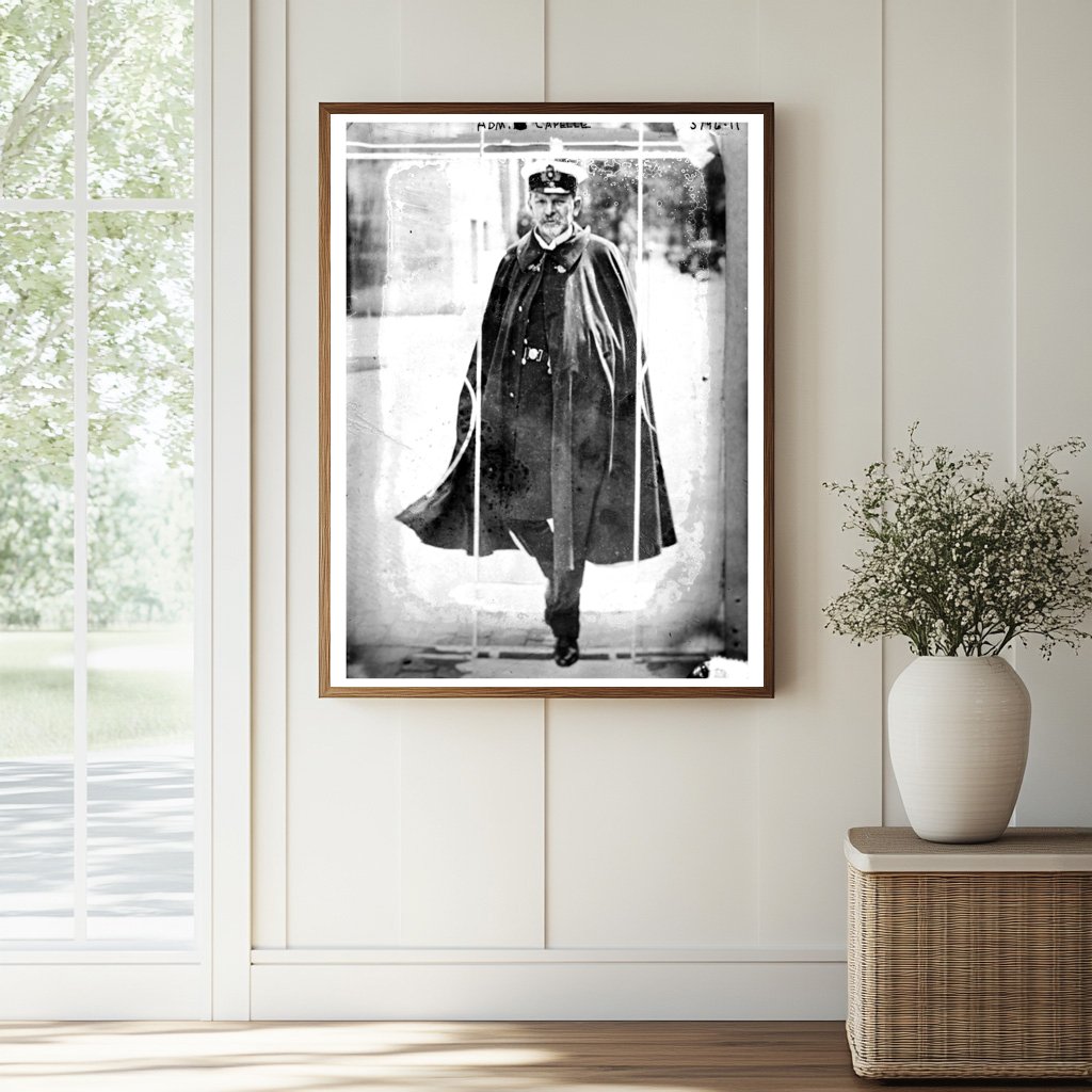 Historic Adm. Von Capelle Print, Vintage Art