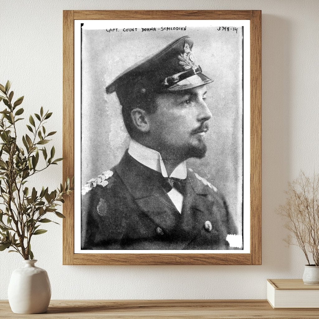 Historic Capt. Count Dohna - Schlodien Print, Vintage Art