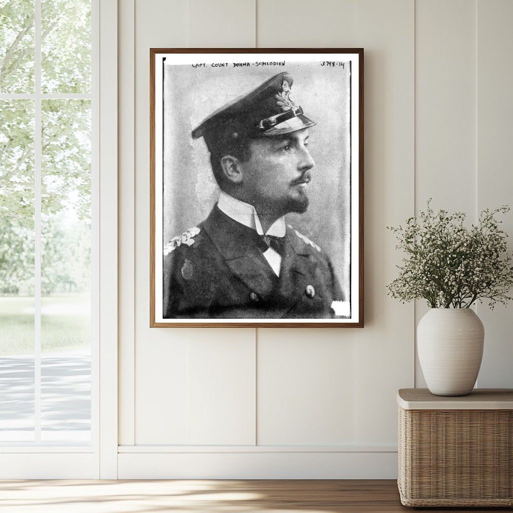 Historic Capt. Count Dohna - Schlodien Print, Vintage Art