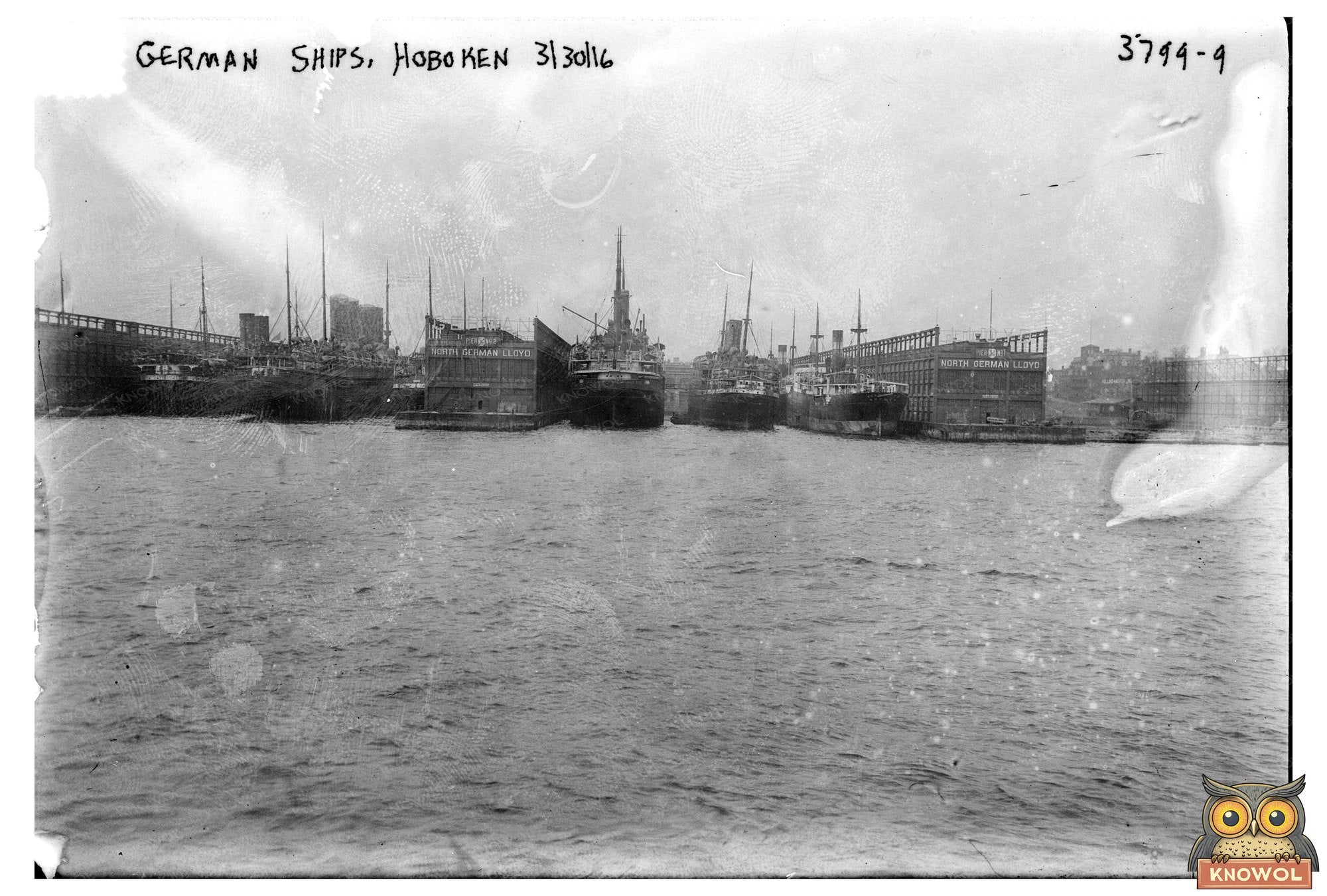 Historic German Ships Docked at Hoboken Waterfront