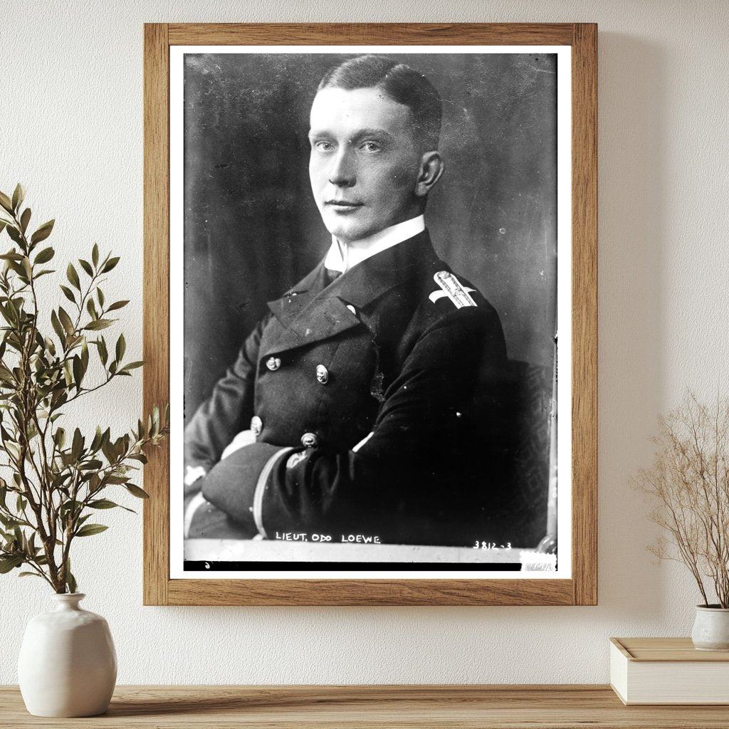 Historic Lt. Odo Loewe Print, Vintage Art