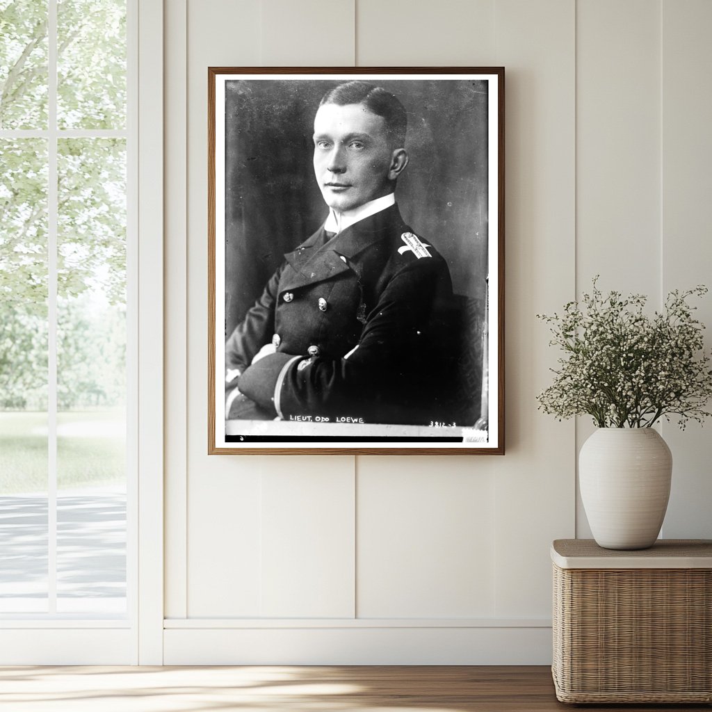 Historic Lt. Odo Loewe Print, Vintage Art