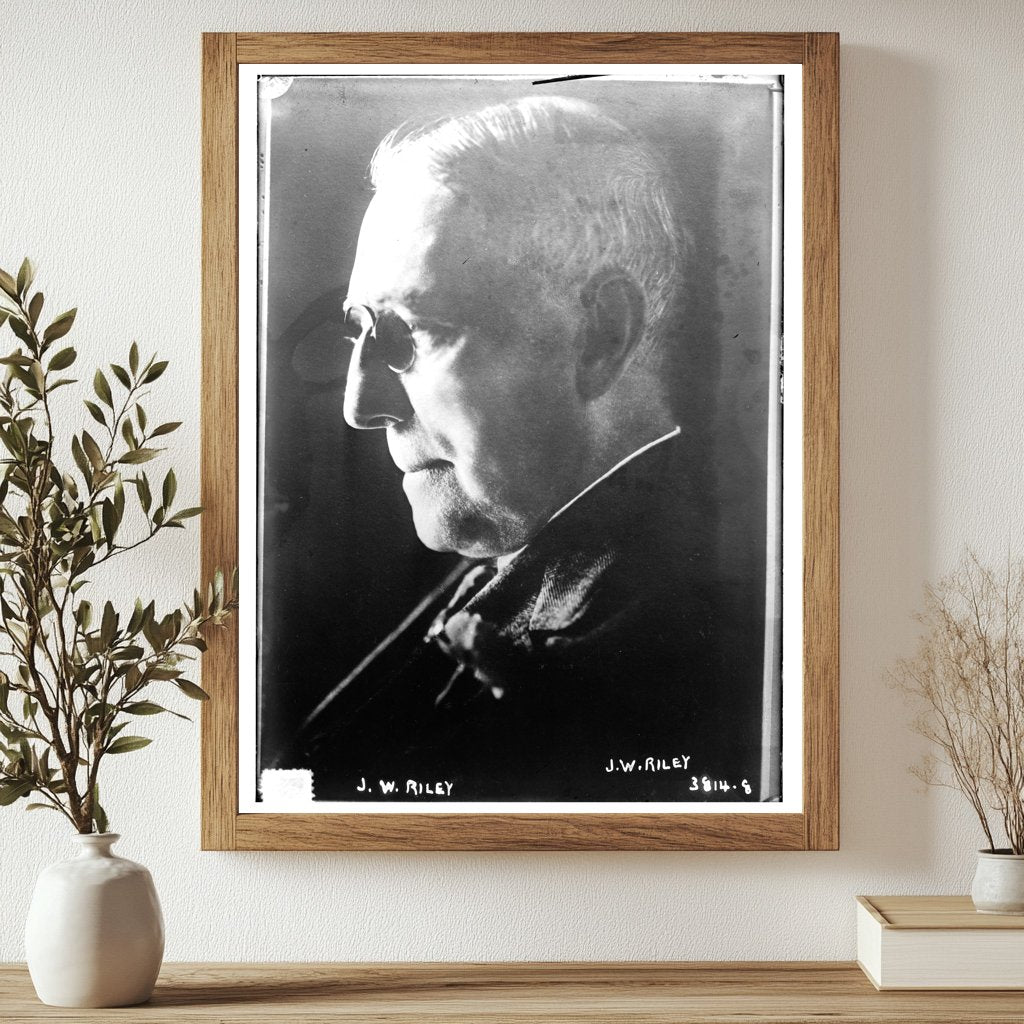 Historic J.W. Riley Print, Vintage Art