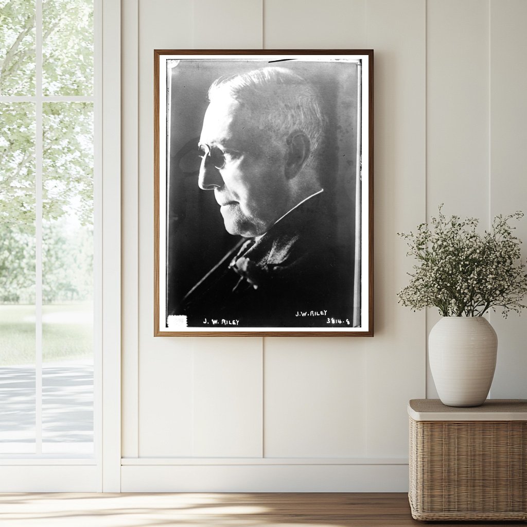Historic J.W. Riley Print, Vintage Art
