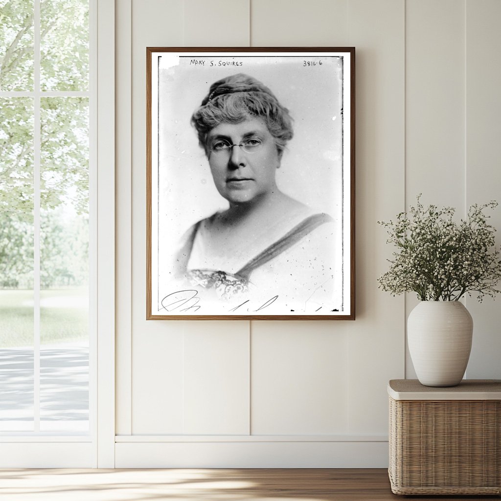 Historic Mary S. Squires Print, Vintage Art