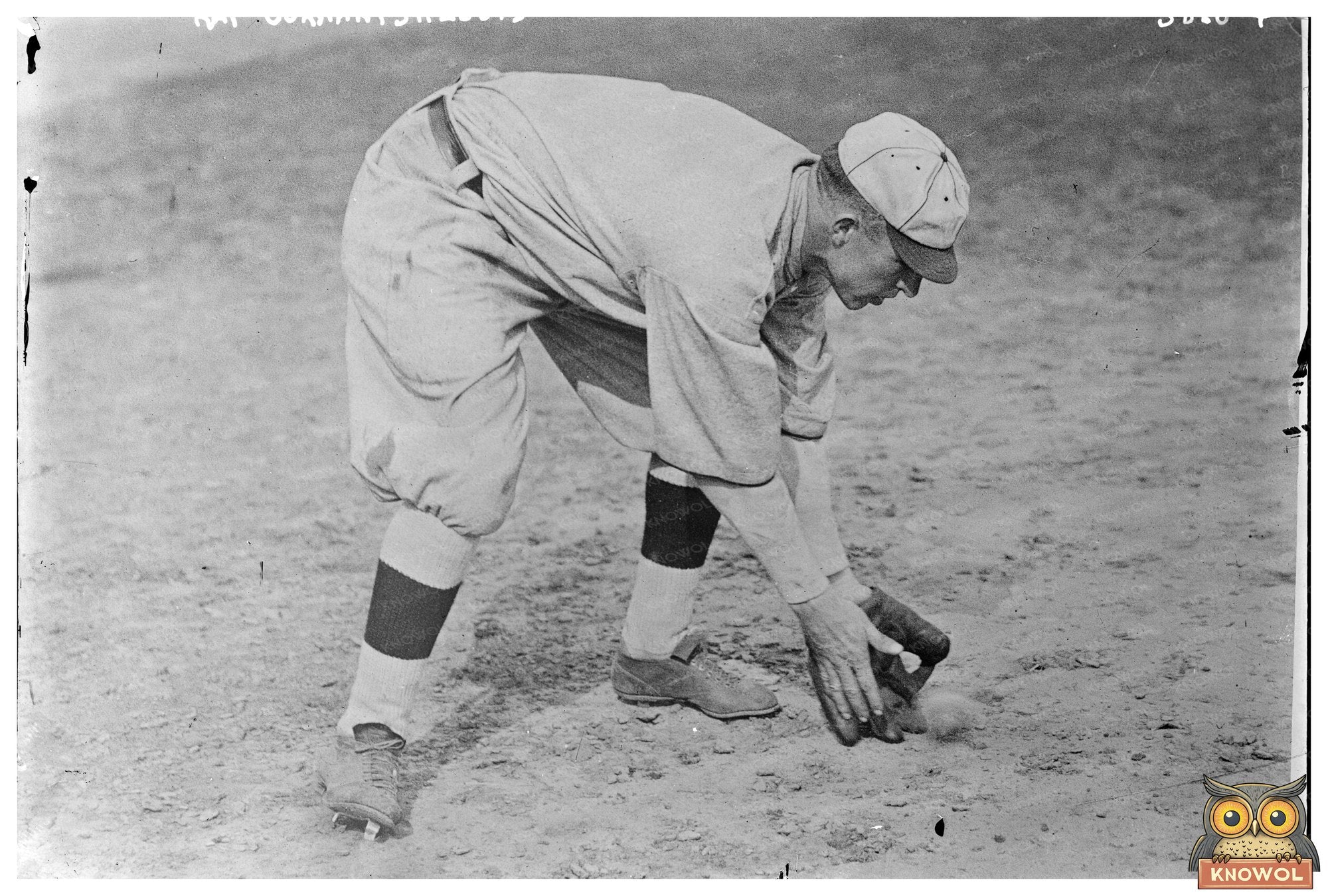 1916 St. Louis NL Baseball Star in Action