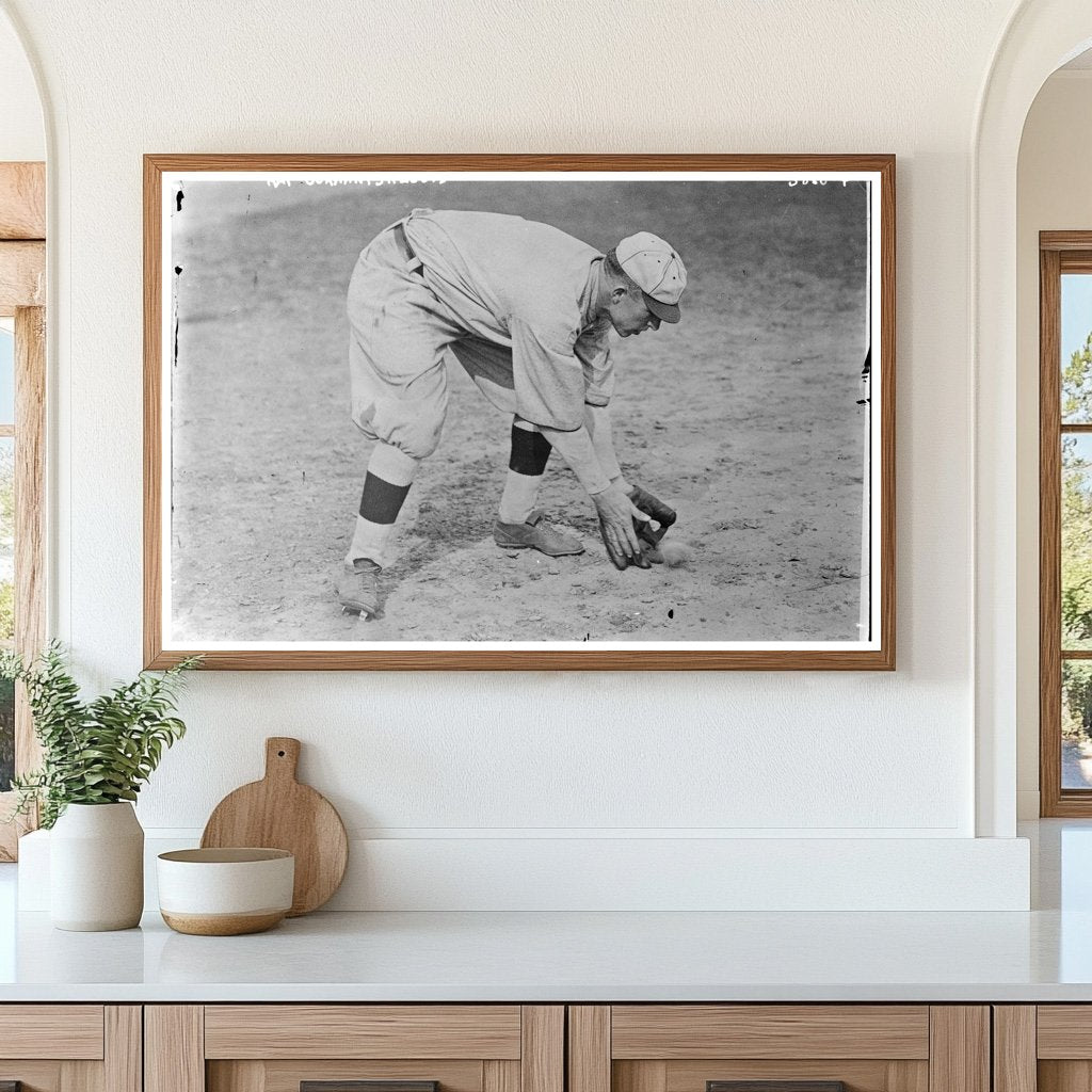 1916 St. Louis NL Baseball Star in Action