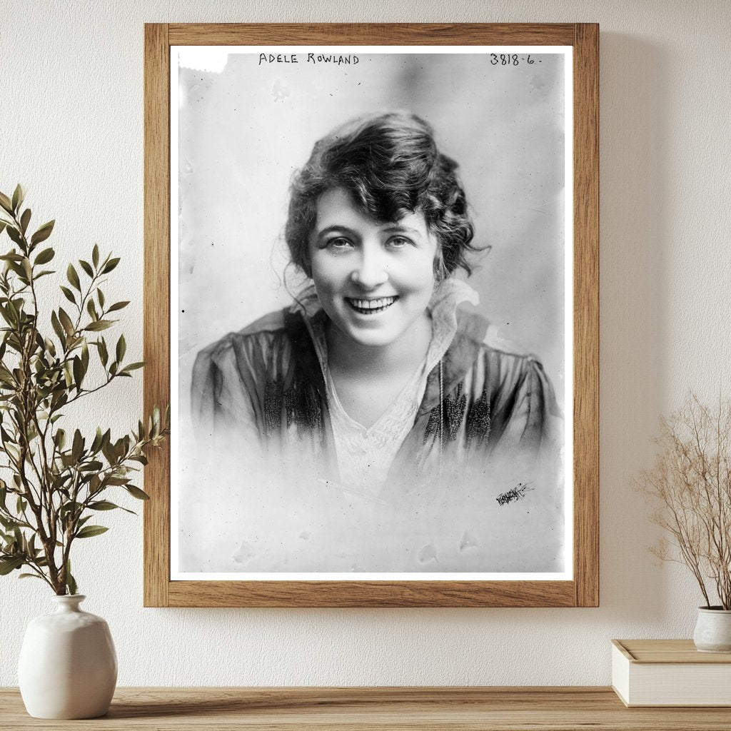 Historic Adele Rowland Print, Vintage Art