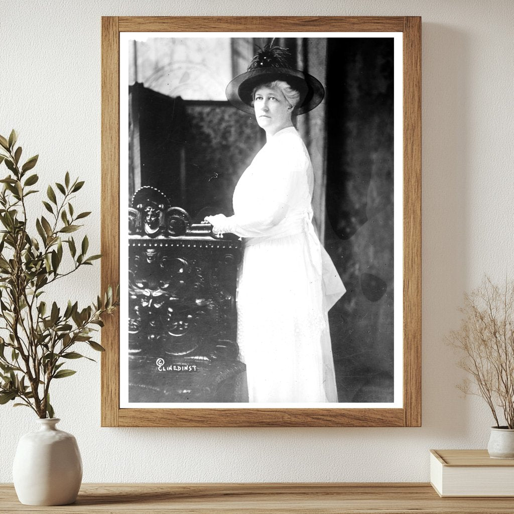Historic Mrs. Robt Lansing Print, Vintage Art