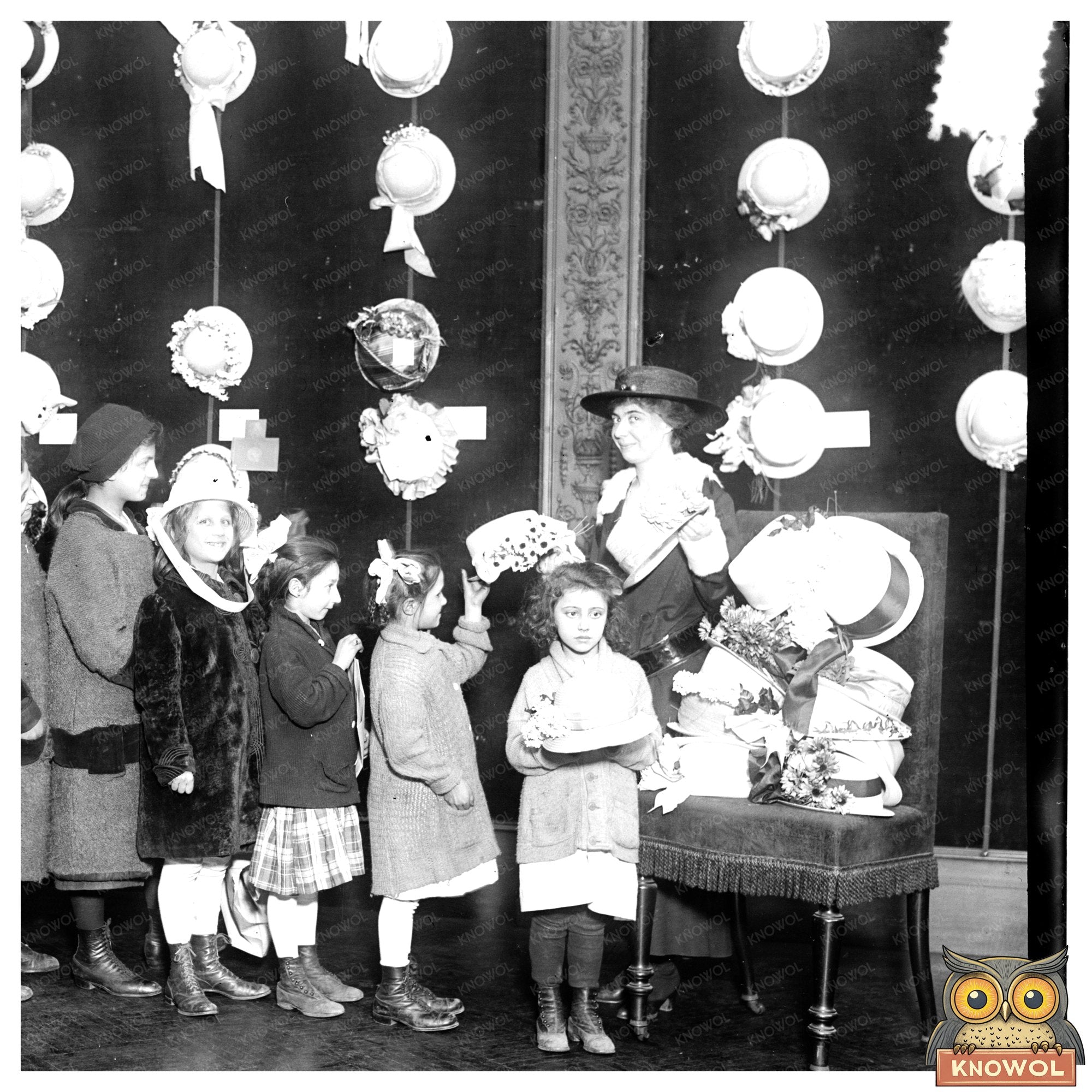 Heartwarming Hat Donation to Needy Children, 1915-1920