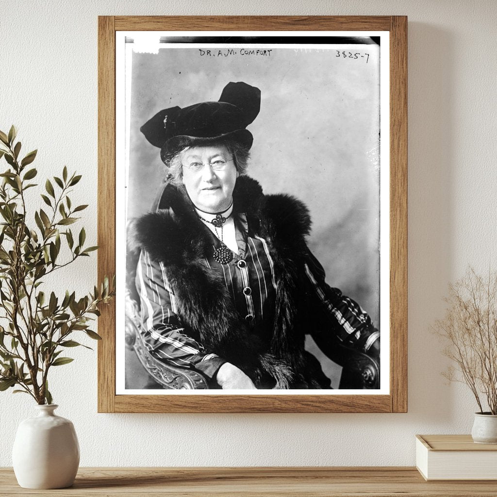 Historic Dr. A.M. Comfort Print, Vintage Art