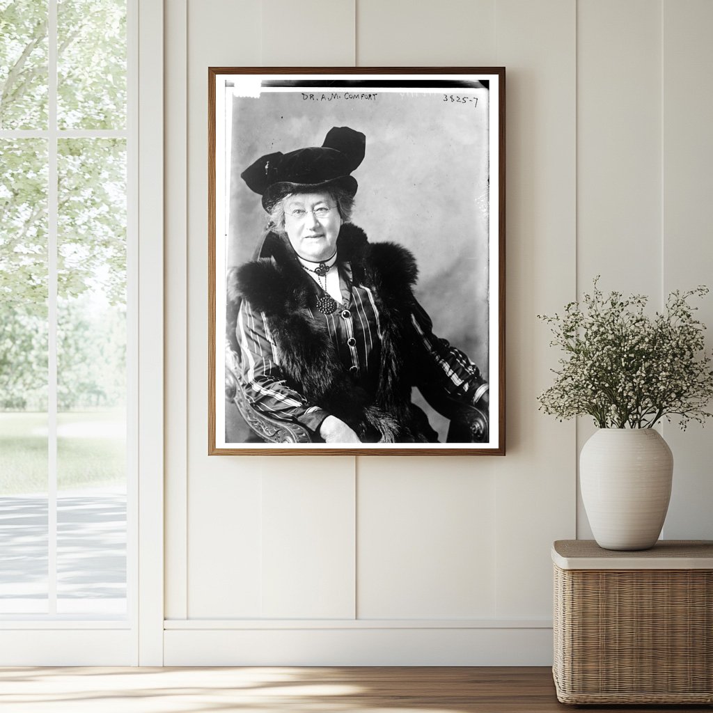 Historic Dr. A.M. Comfort Print, Vintage Art