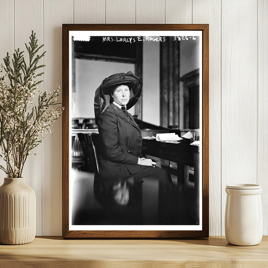 Historic Portrait of Mrs. Lorlys E. Rogers, 1915-1920