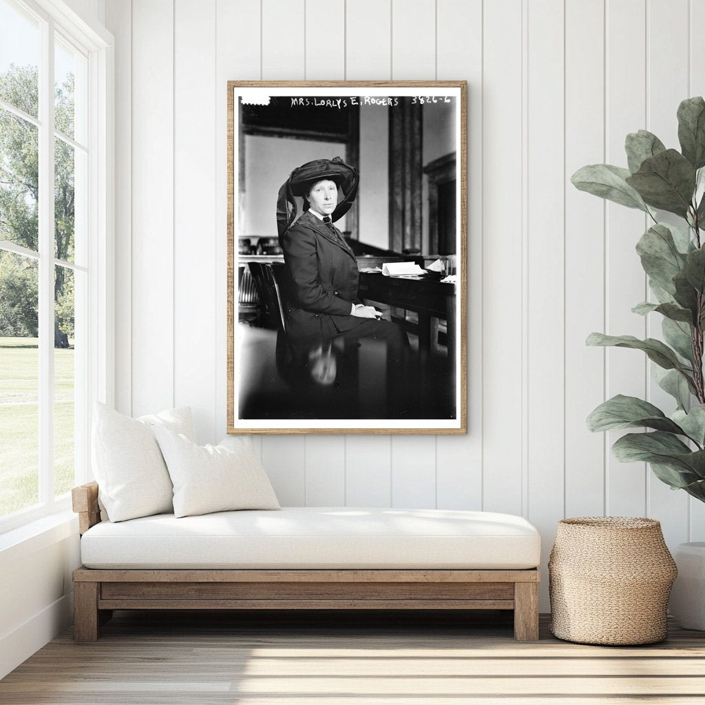 Historic Portrait of Mrs. Lorlys E. Rogers, 1915-1920