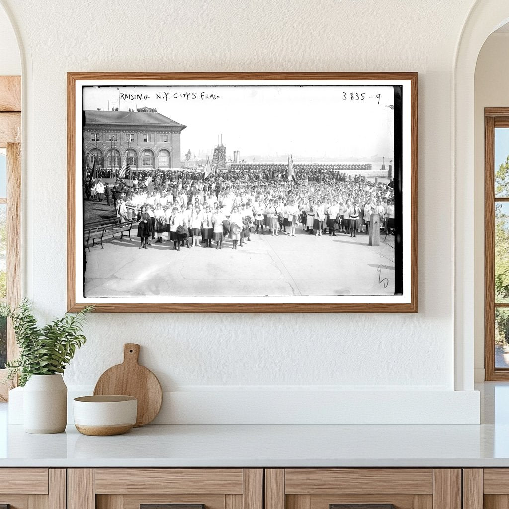 Historic Moment: New York City Flag Raising, 1916