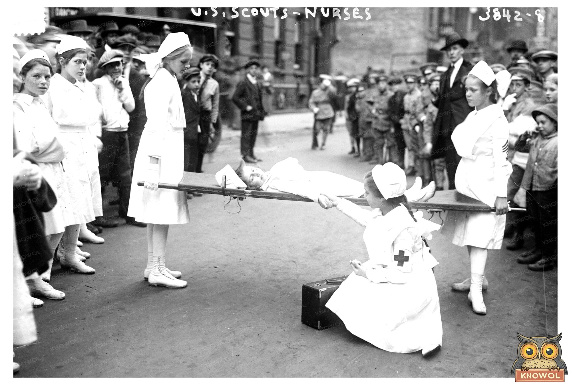 1915-1920 U.S. Scouts Nursing Corps in Action