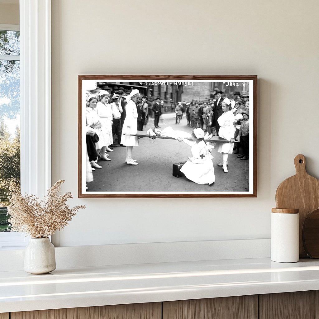 1915-1920 U.S. Scouts Nursing Corps in Action