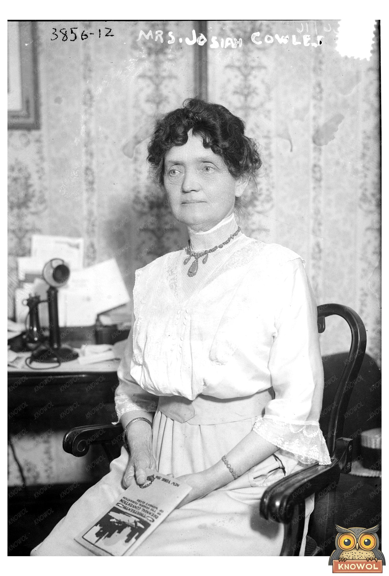 1916 Portrait of Mrs. Josiah Cowles in Everyday Elegance