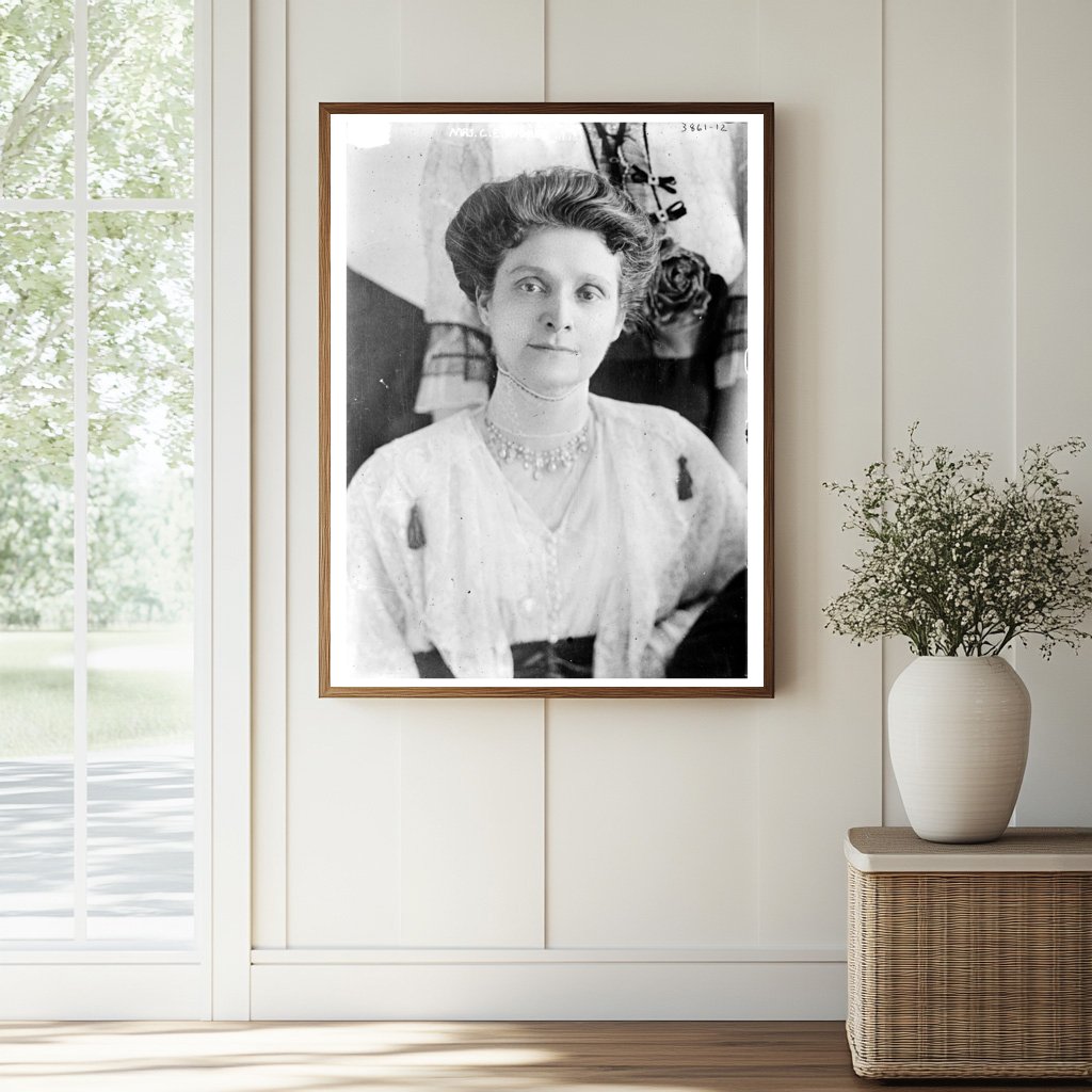 Historic Mrs. C.E. Hughes Print, Vintage Art