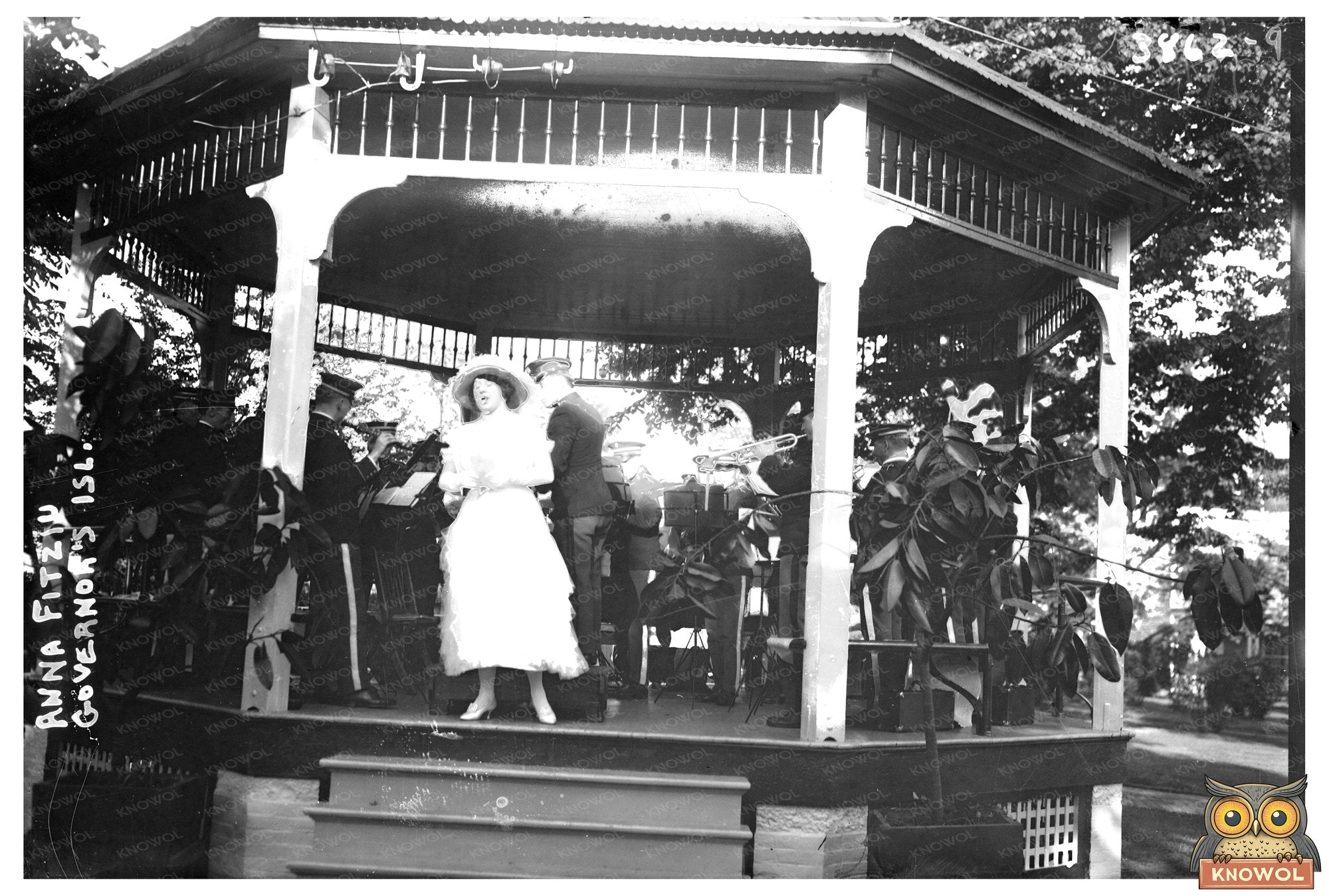 Graceful Portrait of Anna Fitziu on Governors Island, 1916