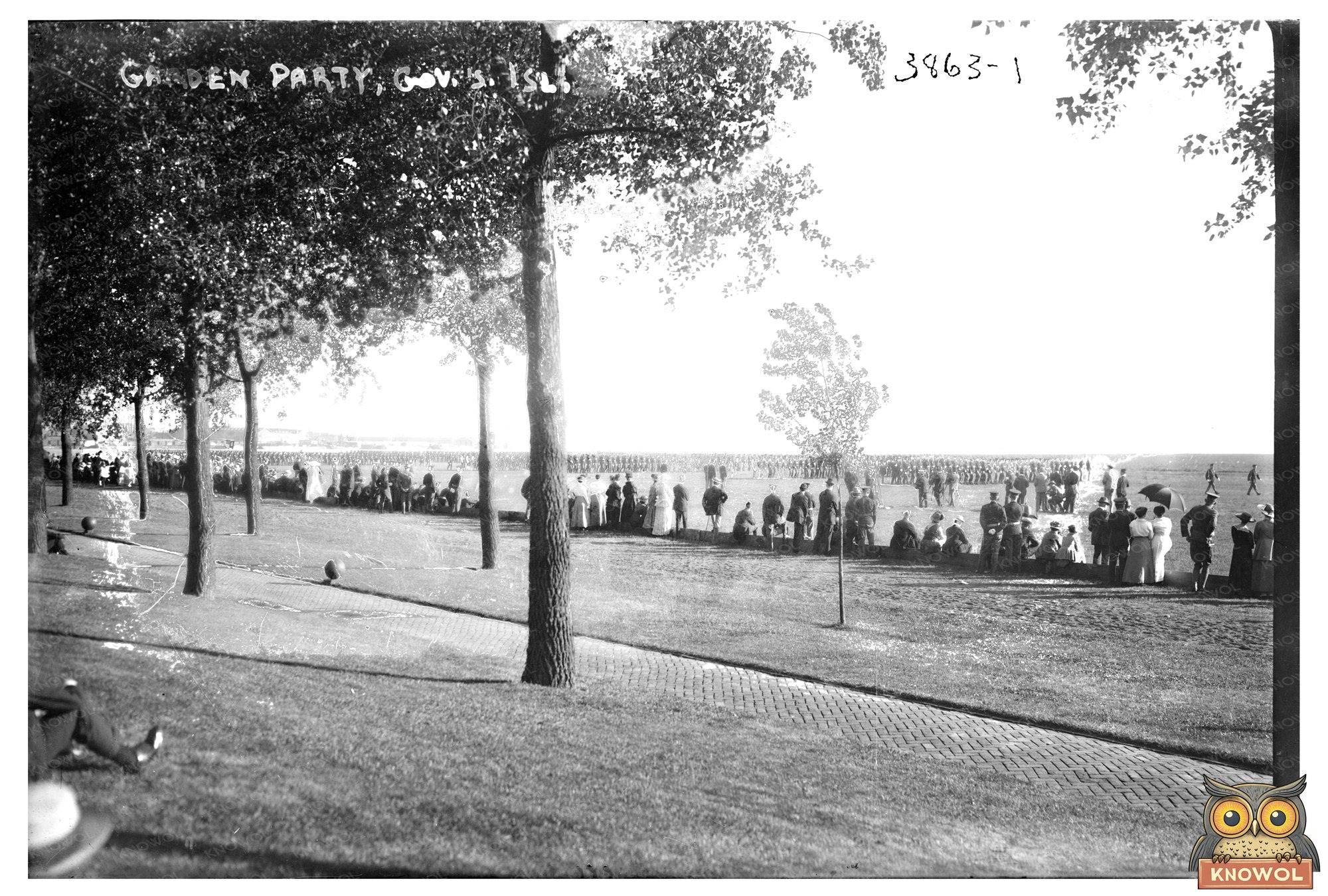 Elegant Garden Party on Governors Island, 1916