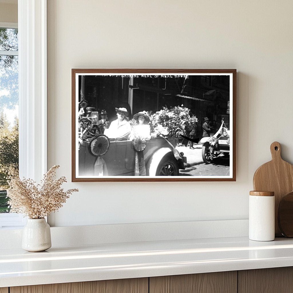 1916 Portrait of Elegance: Mrs. Neal & Young Bauer