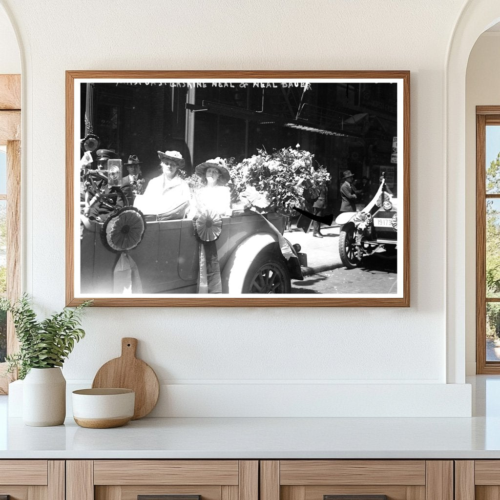 1916 Portrait of Elegance: Mrs. Neal & Young Bauer