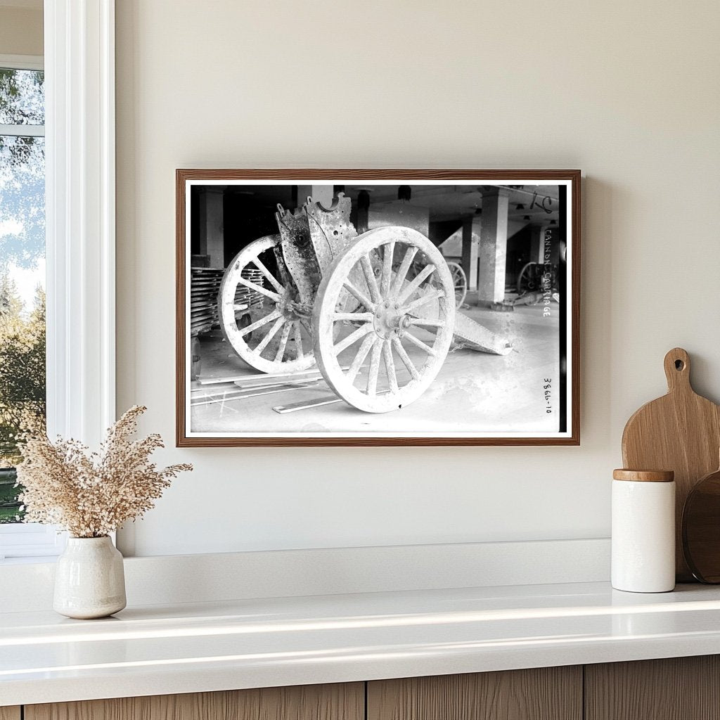 1916 Military Cannon Carriage: Artillery Innovation
