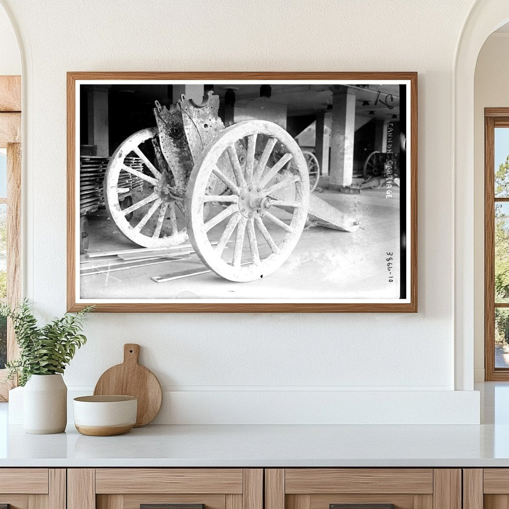 1916 Military Cannon Carriage: Artillery Innovation