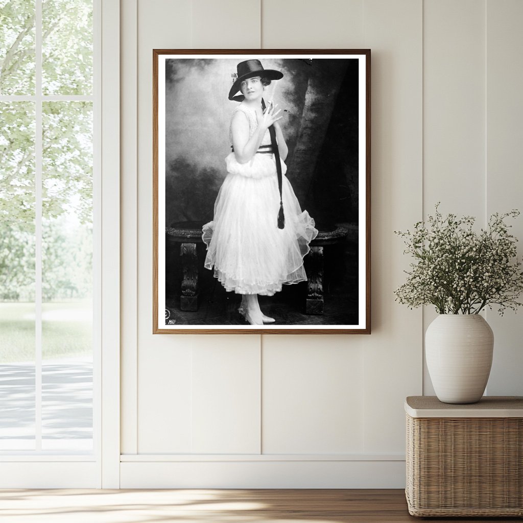 Historic Mrs. Ben Ali Haggin Print, Vintage Art
