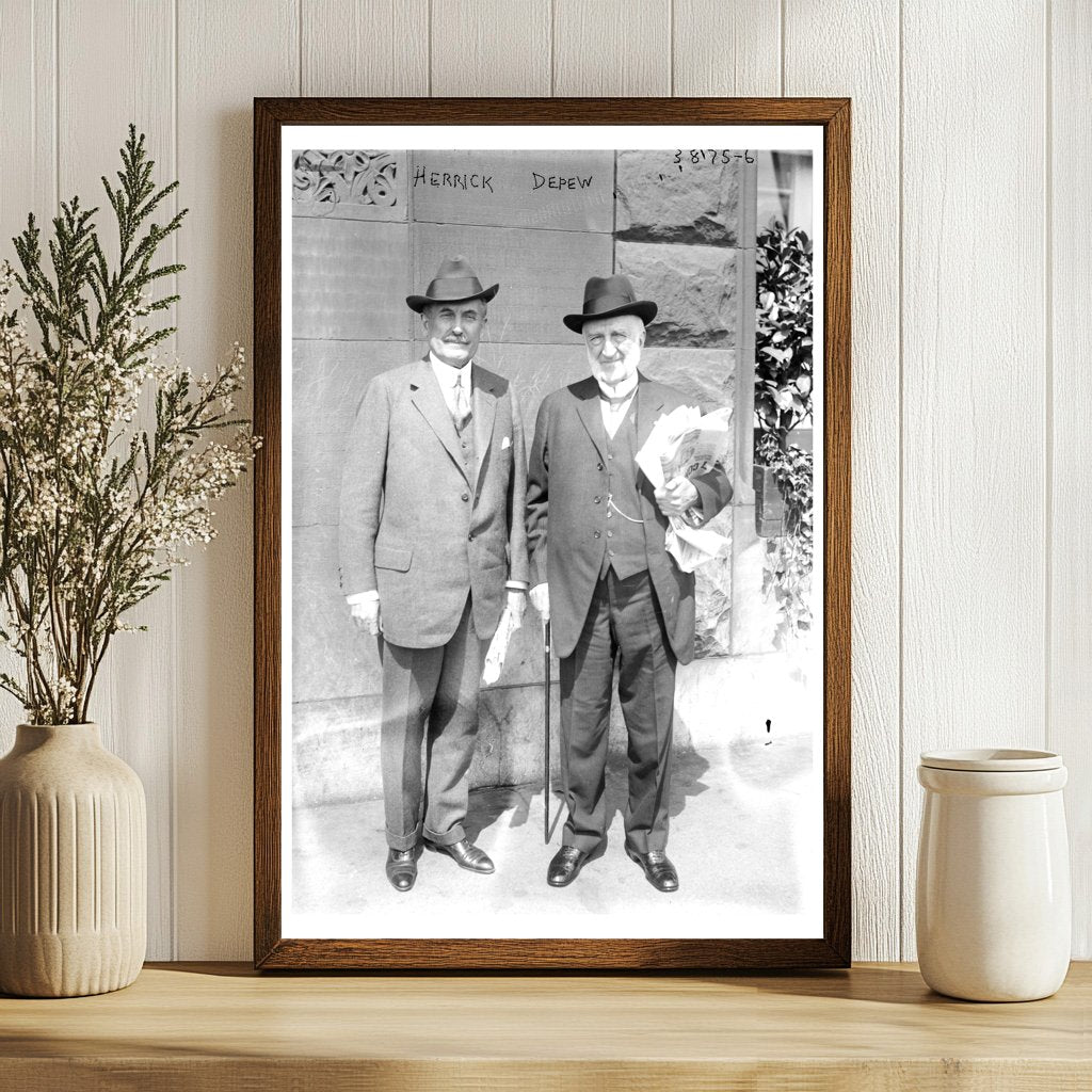 1915-1920 Vintage Photo of Herrick, Depew Streetscape