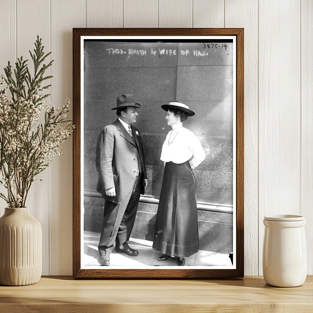 Vintage Kansas Couple Portrait from the 1920s
