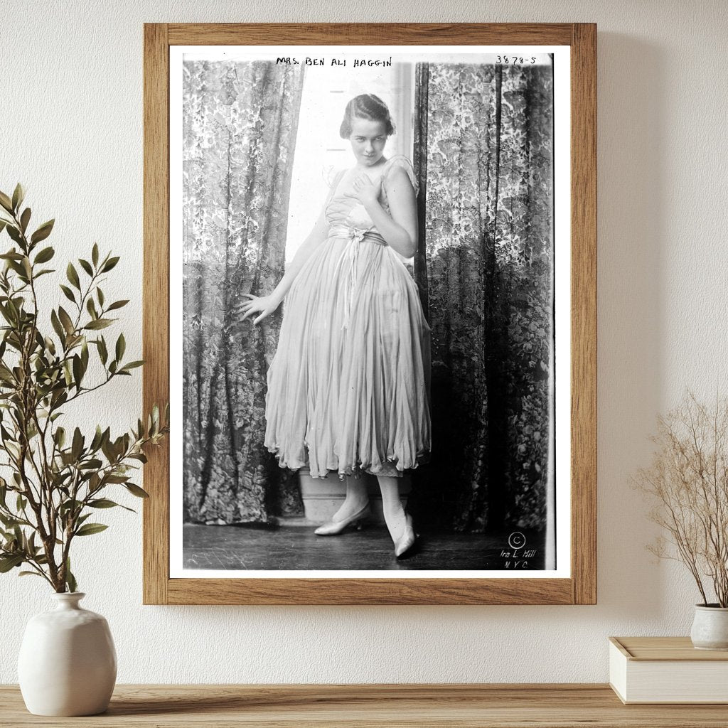 Historic Mrs. Ben Ali Haggin Print, Vintage Art