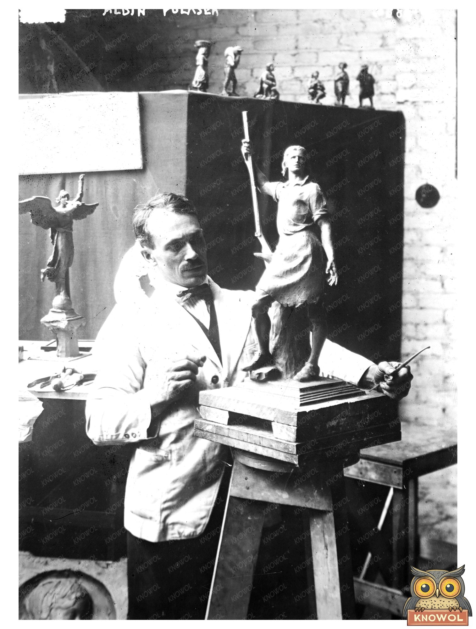 Historic Albin Polasek Print, Vintage Art